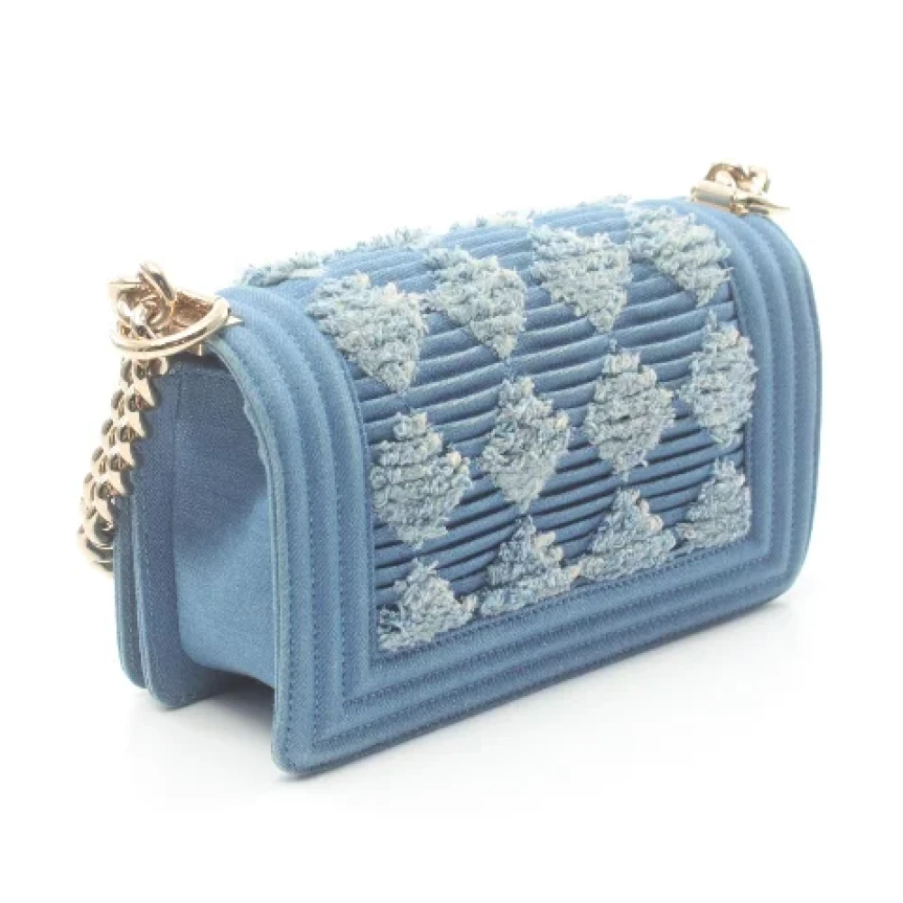 Chanel Vintage Pre-owned Denim crossbody-bags Blue Dames