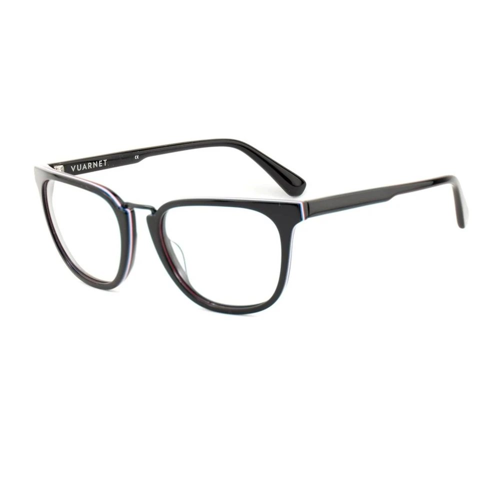 Vuarnet Zwarte Acetaat Optische Frames met Wijzerplaat Black Dames