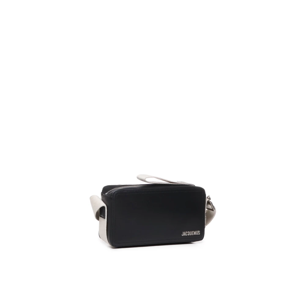 Jacquemus Zwarte Horizontale Touw Tas Black Heren