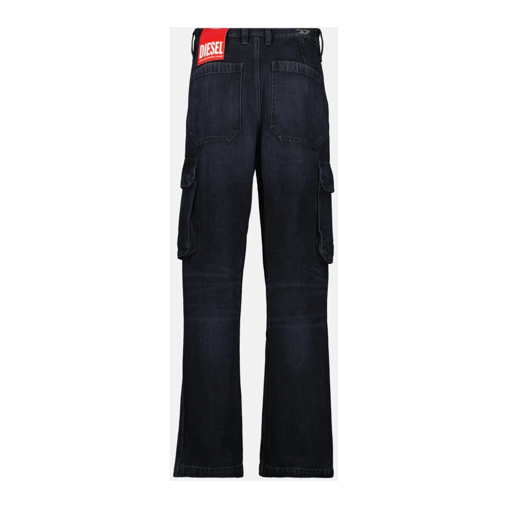 Diesel Denim Cargo Jeans Lente-Zomer 2025 Black Heren