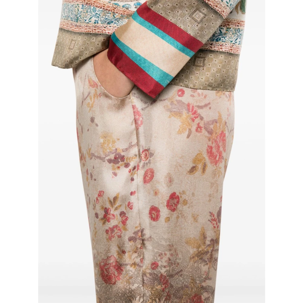 Pierre-Louis Mascia Bruine broek met elastische tailleband en zakken Brown Dames