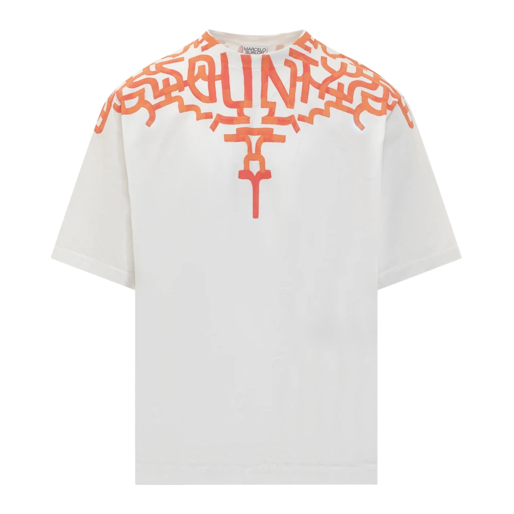 Marcelo Burlon Graffiti Wings Tee White Heren