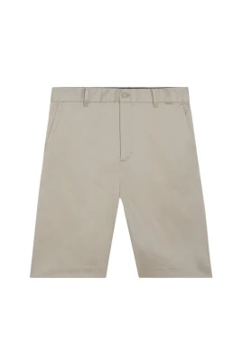 Regular Straight Sateen Stretch Shorts