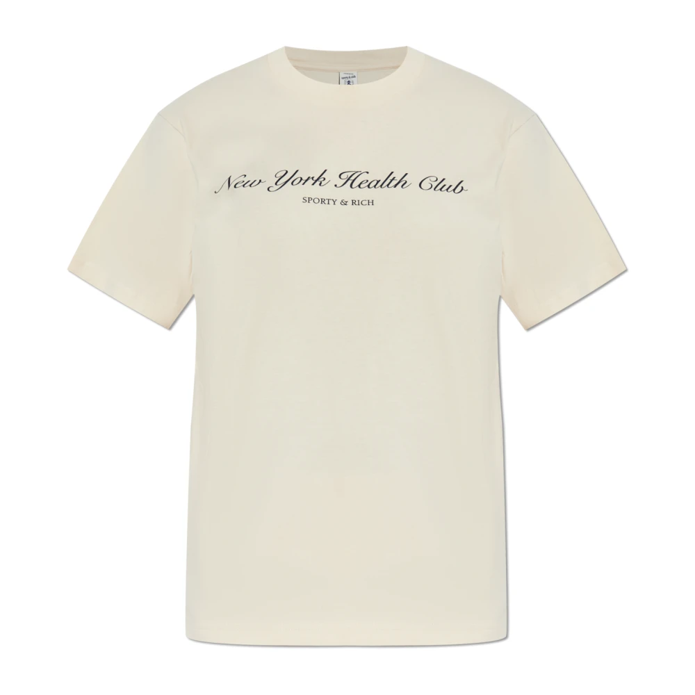 Sporty & Rich T-shirt The Mountain Beige Unisex