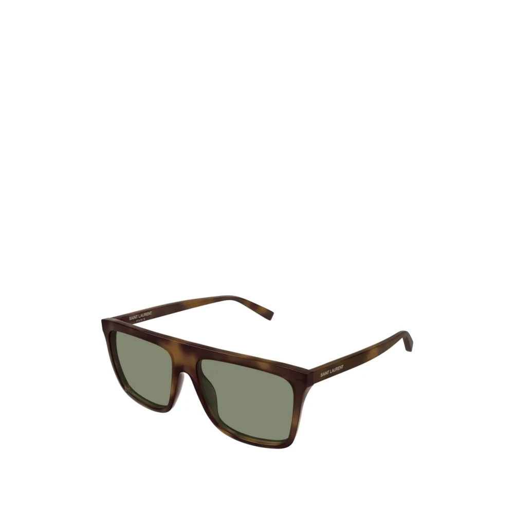 Saint Laurent Men's Brown Sunglasses, 59 Mm, Rectangular Sunglasses