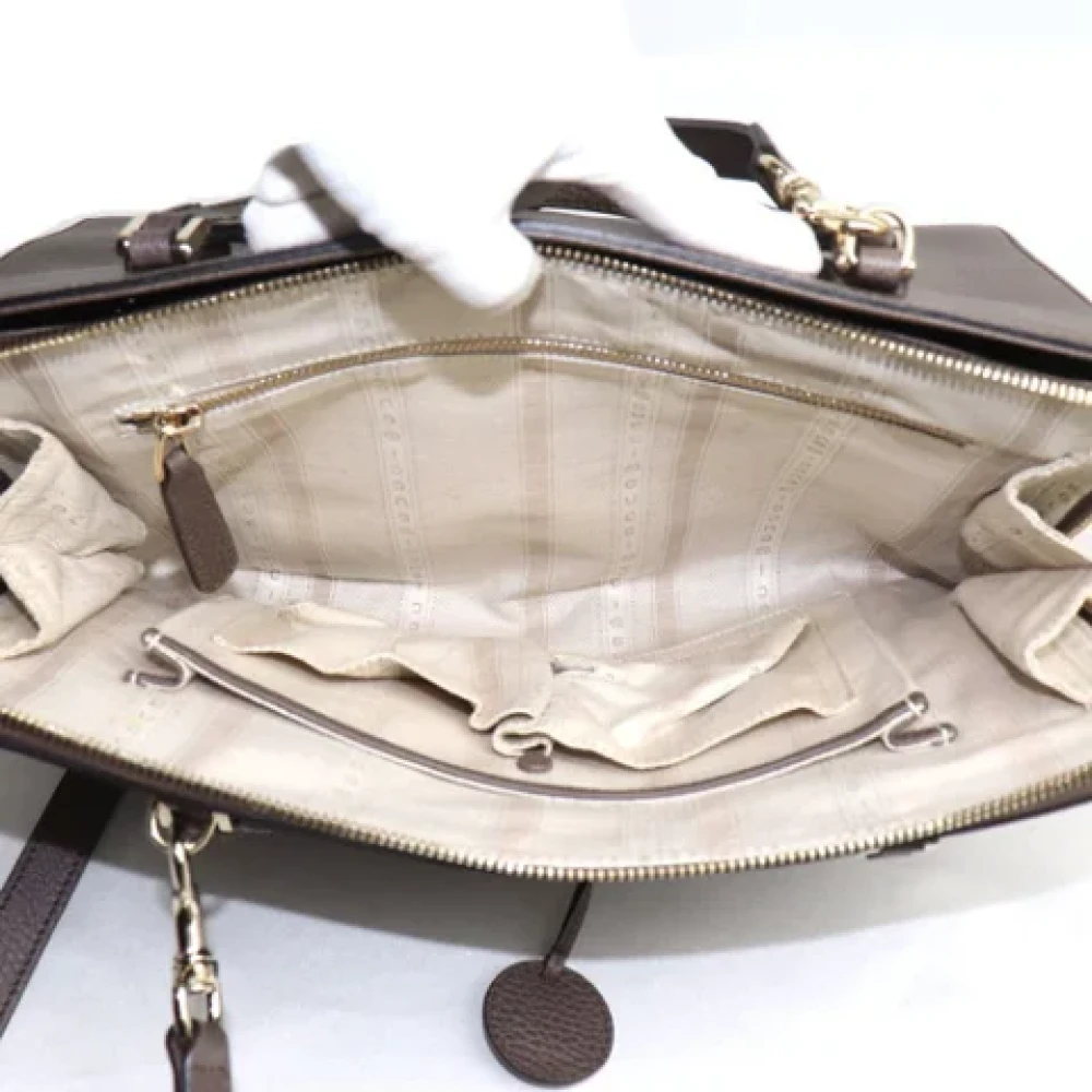 Gucci Vintage Pre-owned Fabric gucci-bags Brown Dames