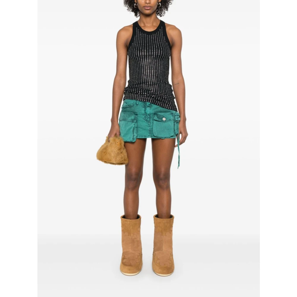 The Attico Groene Cargo Zak Rok Green Dames