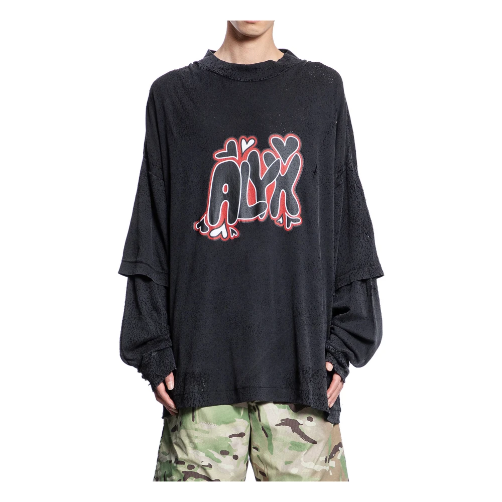 1017 Alyx 9SM Grafische Logo Print T-Shirt Black Heren