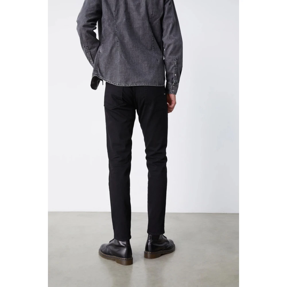GAS Klassieke Denim Jeans met 5 Zakken Black Heren