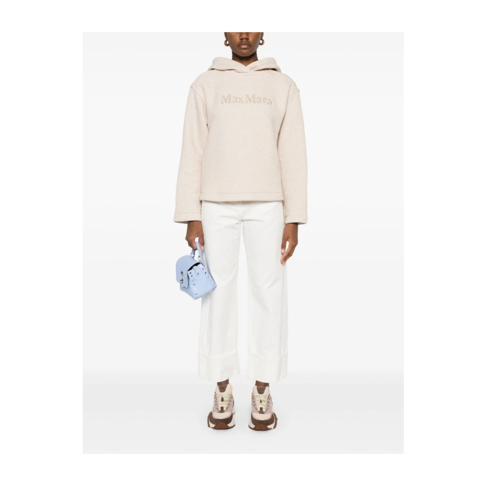 Max Mara Beige Sweatshirt Pure Sweater Elegance Beige Dames