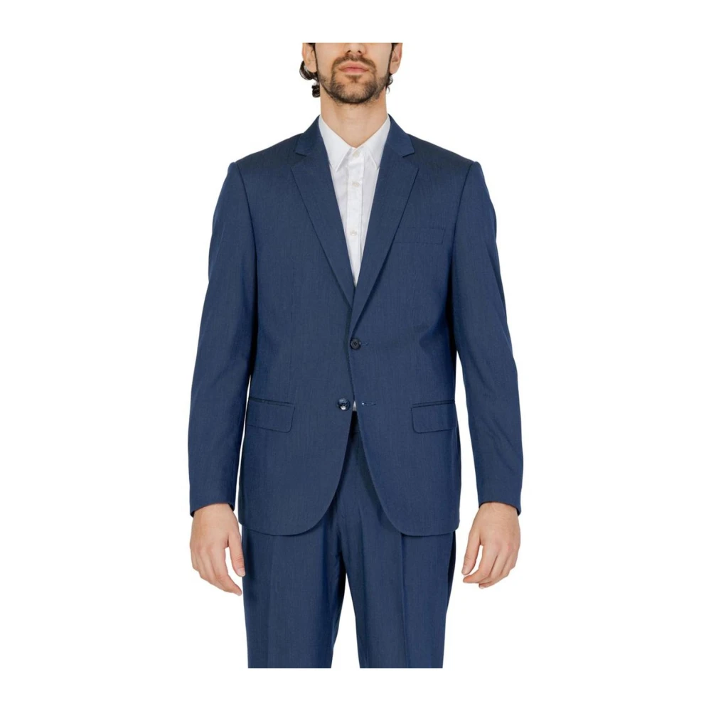 Antony Morato Lente Zomer Heren Pak Jas Polyester Mix Blue Heren