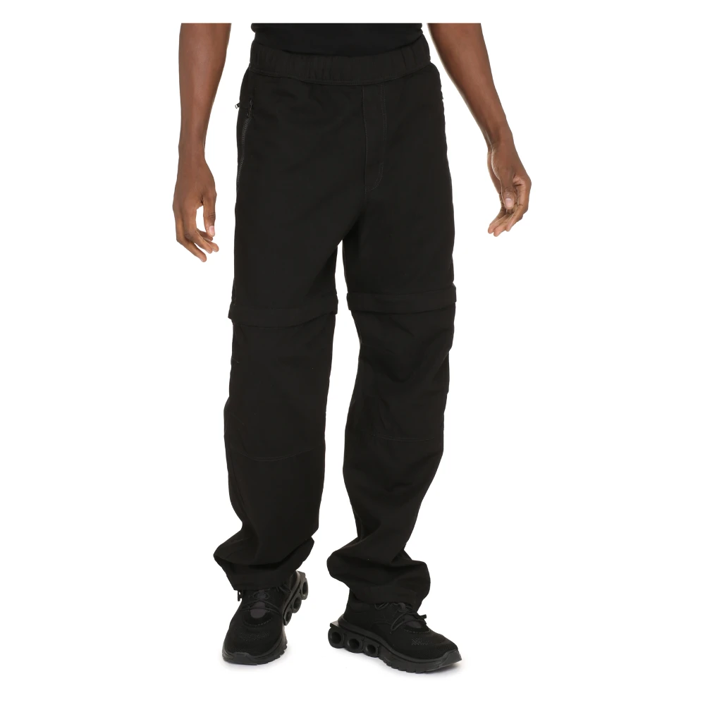 Givenchy Katoenen broek met verstelbare enkels Black Heren