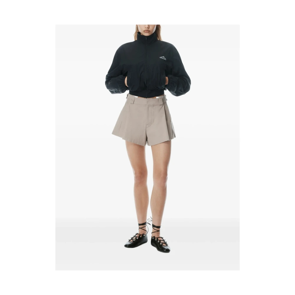 alexander wang Beige Haak Rits Broek Zakken Gray Dames