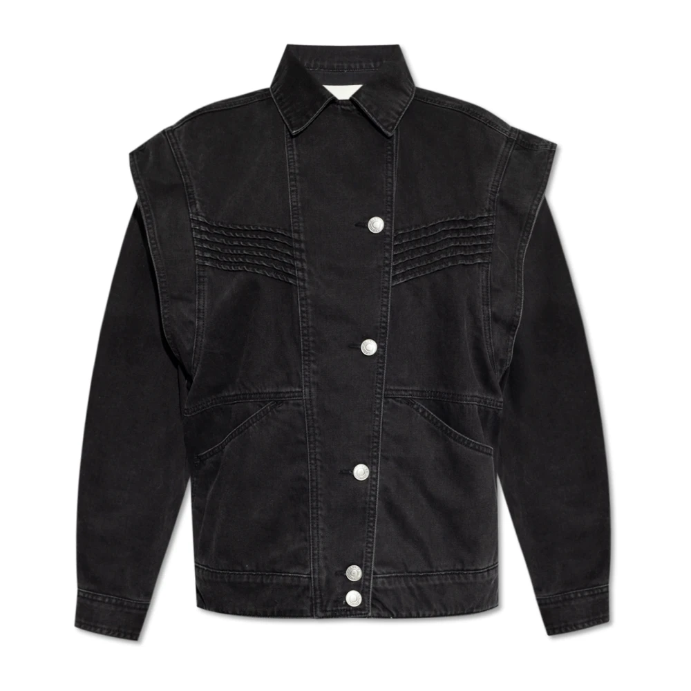 Isabel marant Zwarte Harmon Spijkerjasje Black Dames