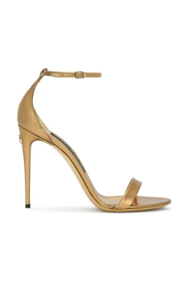 Keira Metalliska Höga Klack Sandaler