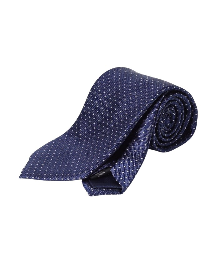 cravate-bleue-a-pois