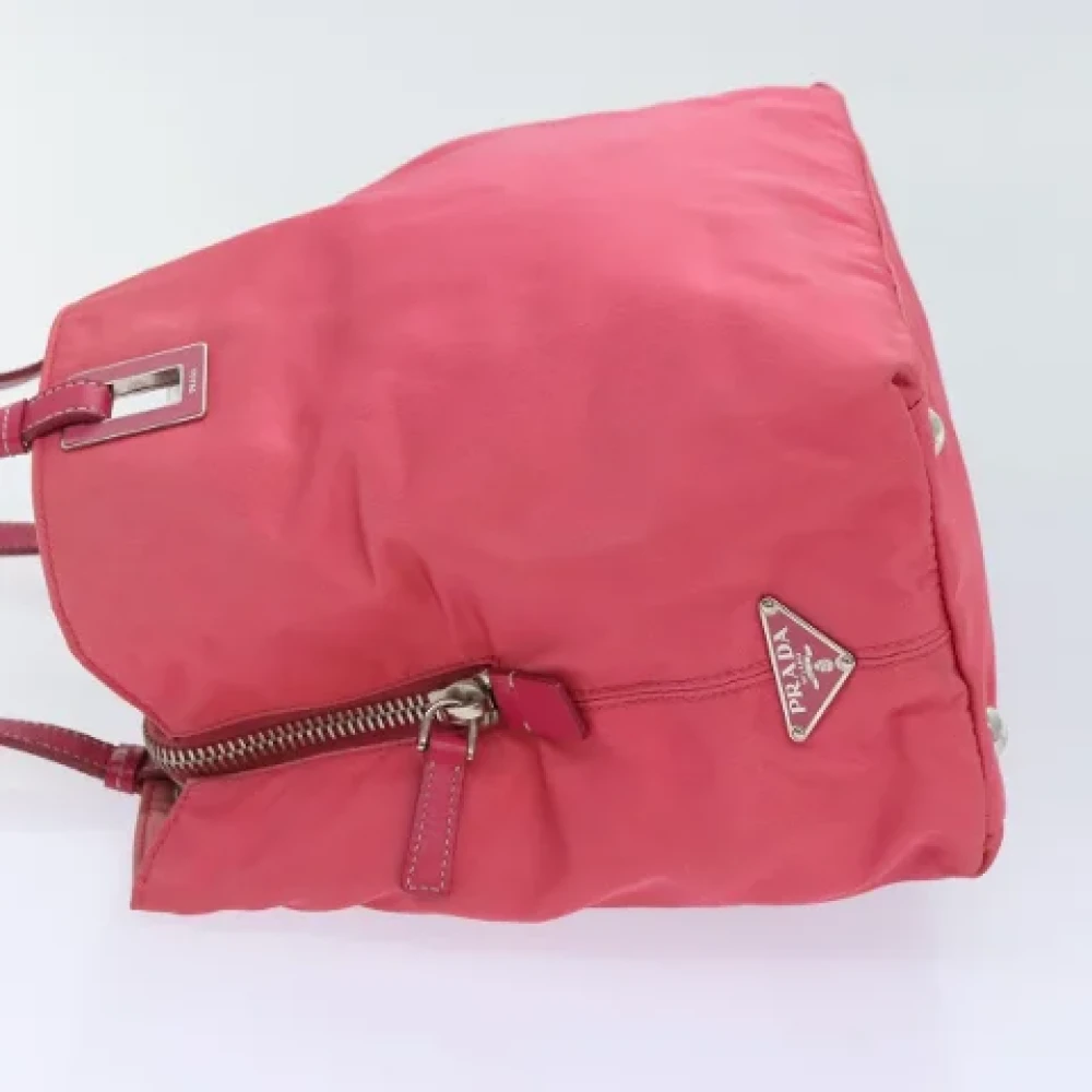 Prada Vintage Pre-owned Nylon prada-bags Pink Dames