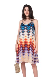 Dress Strapeer Dress Patchwork 22PCR0400P00303 - 36