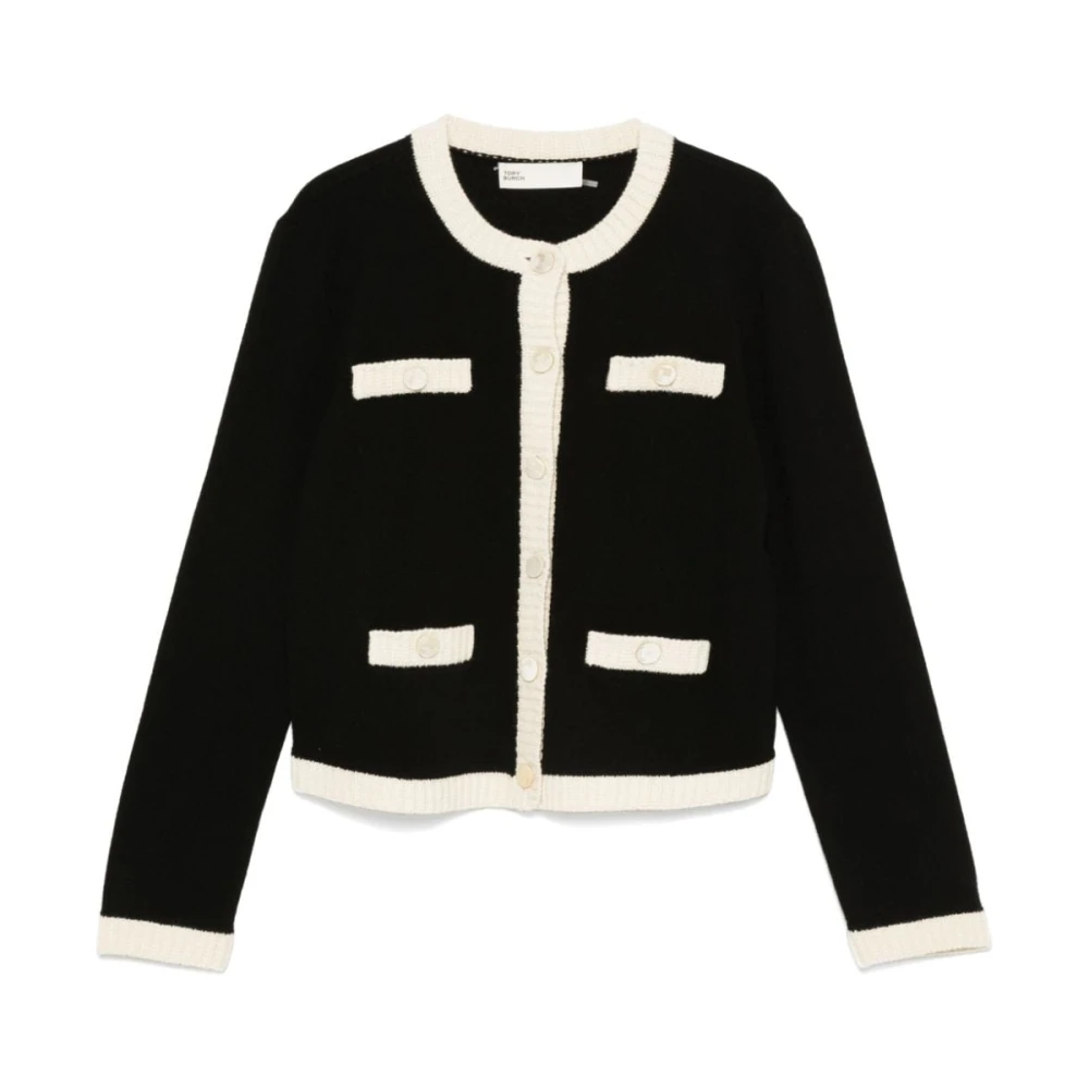 TORY BURCH Zwarte Sweater Kendra Aw24 Black Dames