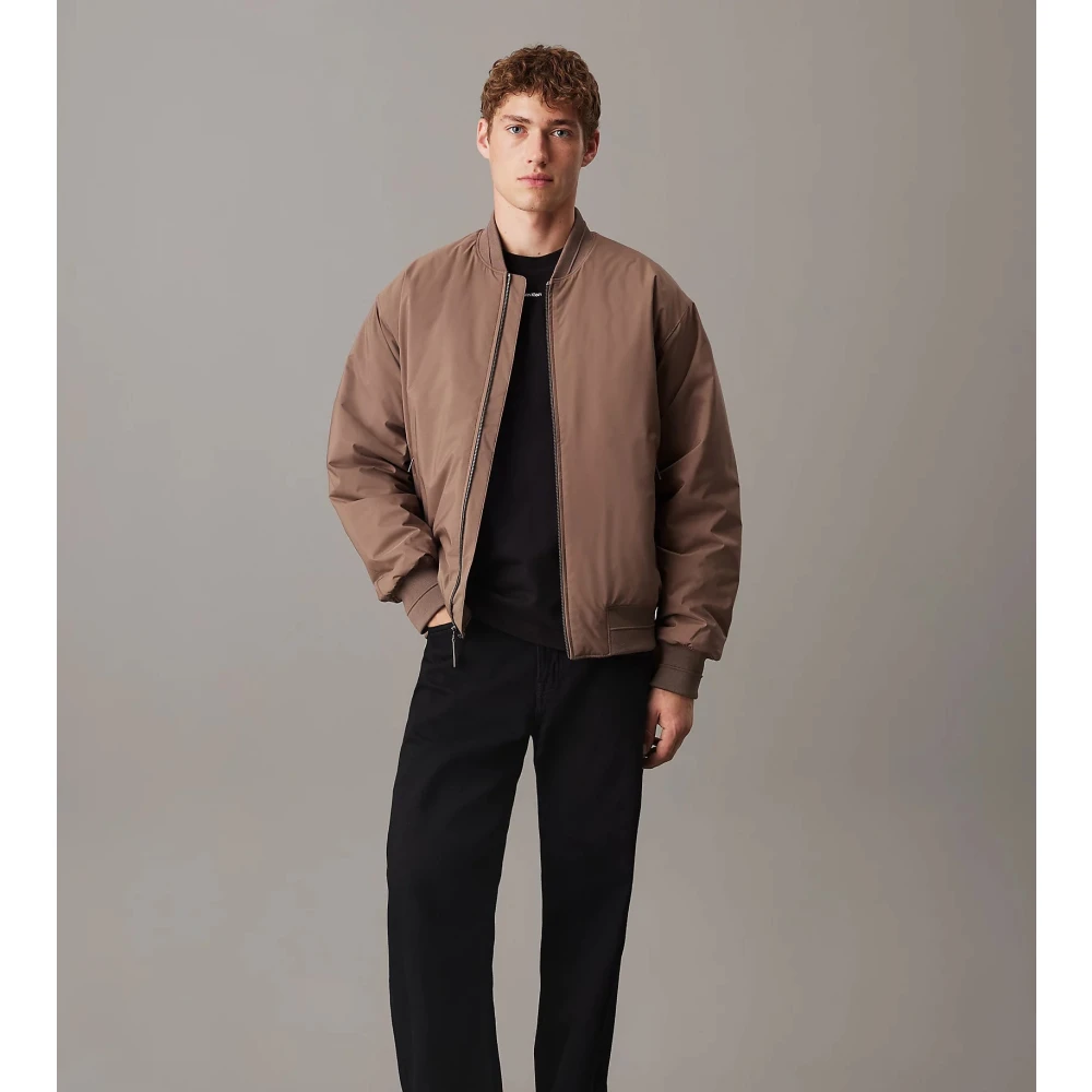 Calvin Klein Moderne Sport Hero Bomberjack Brown Heren