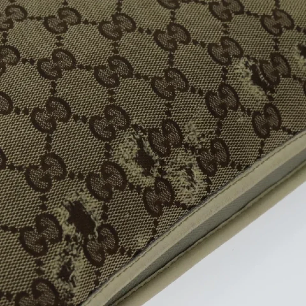 Gucci Vintage Pre-owned Canvas gucci-bags Beige Dames
