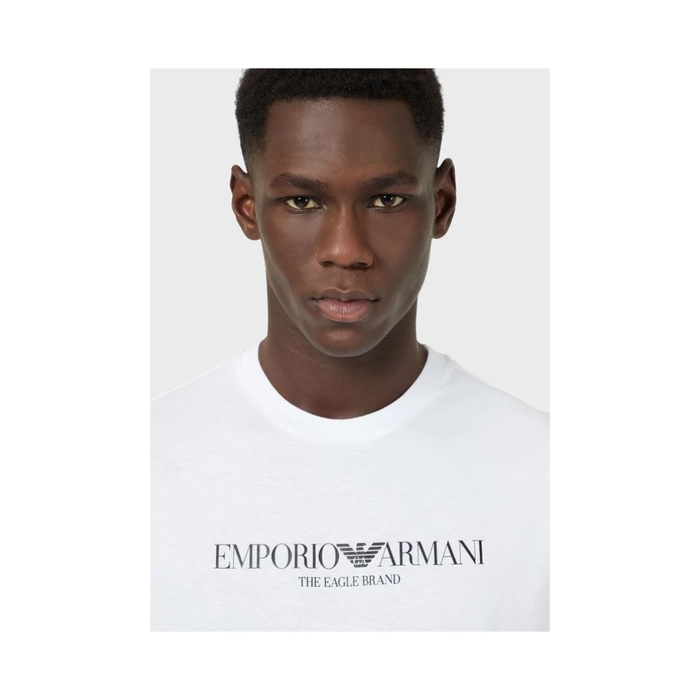 Emporio Armani Aquila Logo T-Shirt White Heren