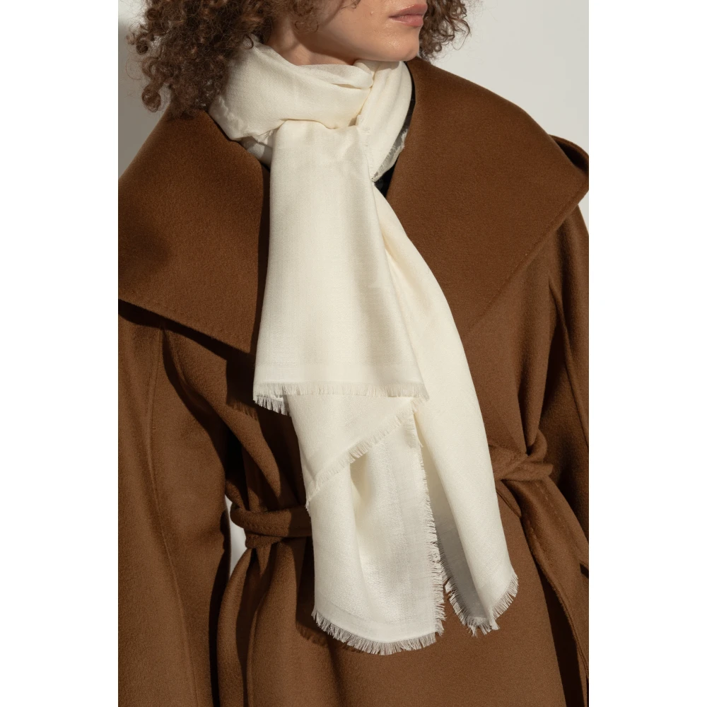Max Mara Sjaal Curvone Beige Dames