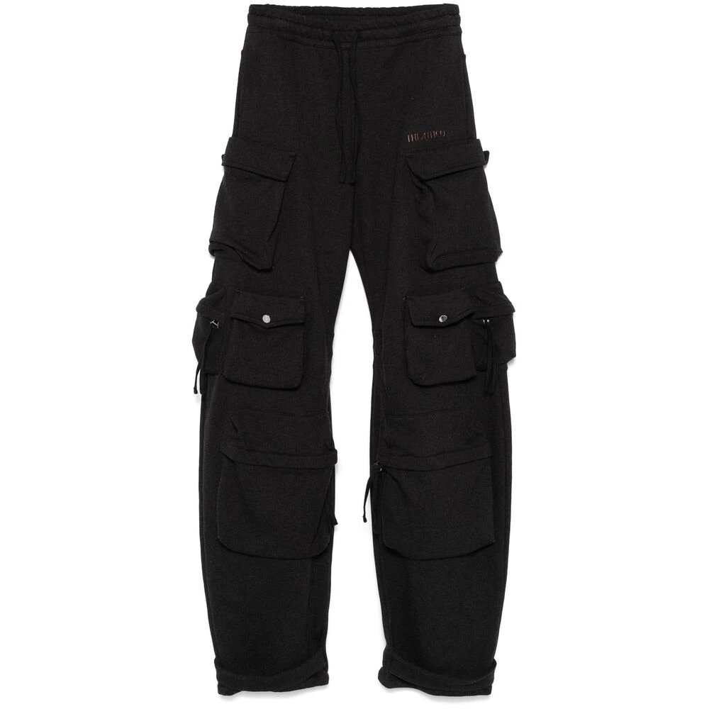 The Attico Zwarte Broek met Cargo Zakken Black Dames