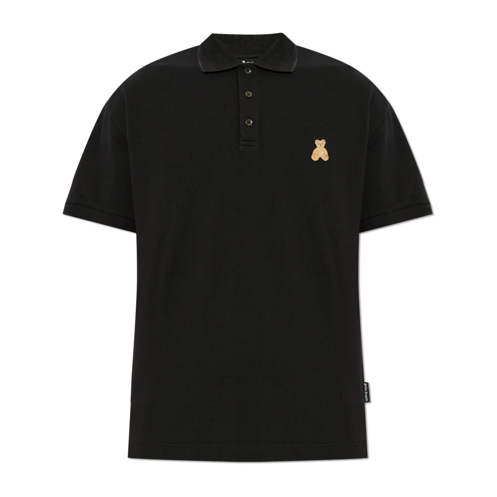 Palm Angels Polo met logo Black Heren