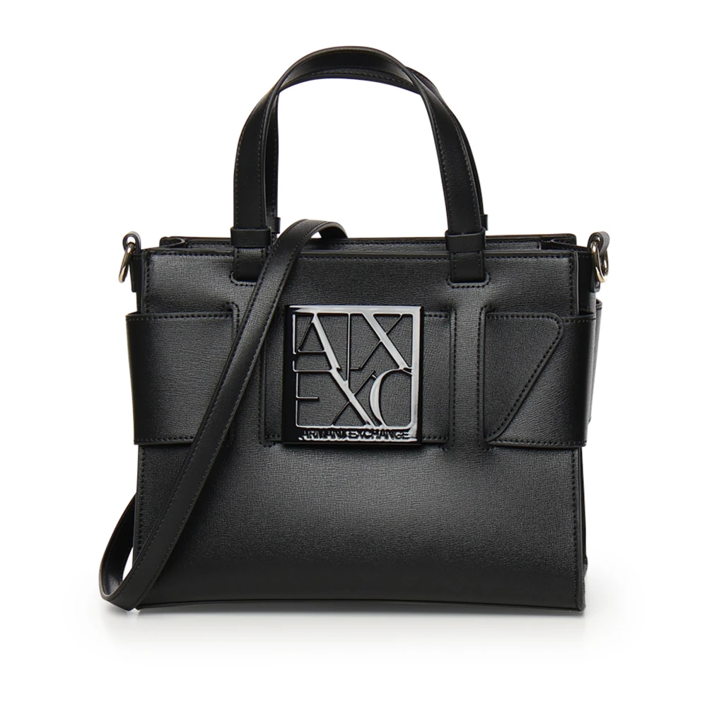 Armani Exchange Women's Black Handbags, One Size, Bags For Stylish Look