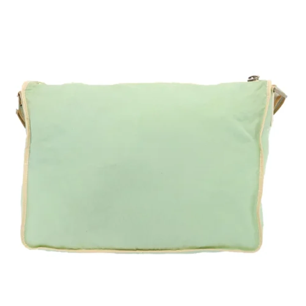 Fendi Vintage Pre-owned Canvas fendi-bags Green Dames