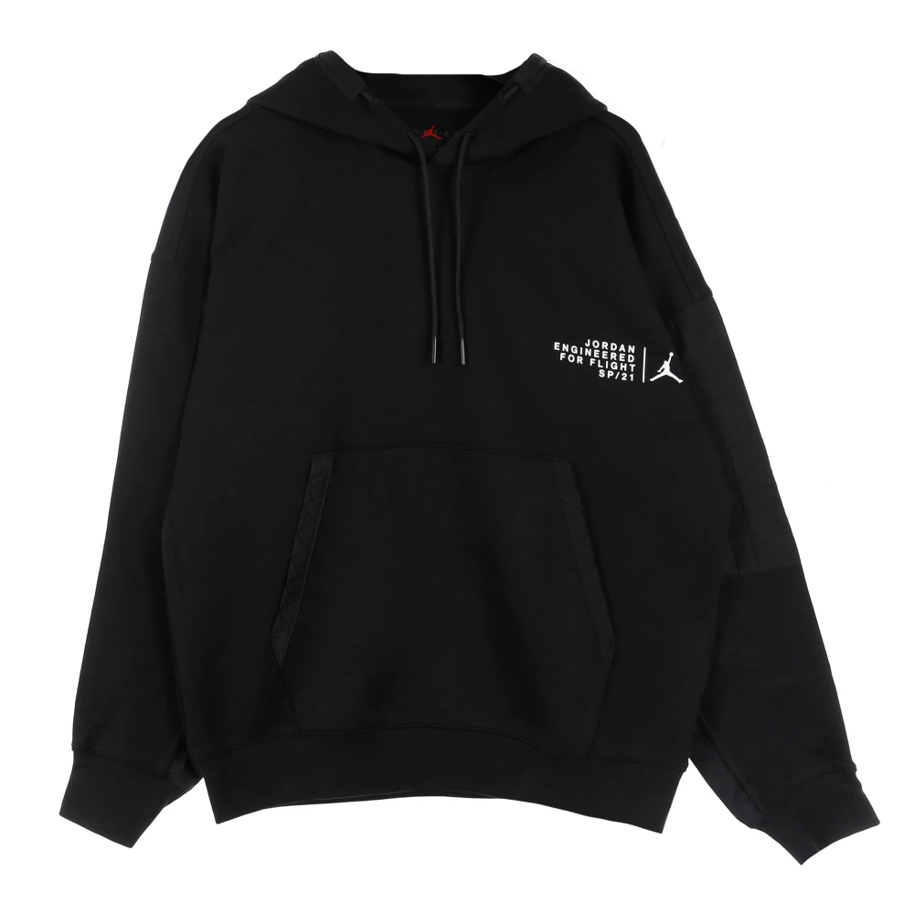 Jordan Fleece Pullover Hoody Zwart Wit Black Heren