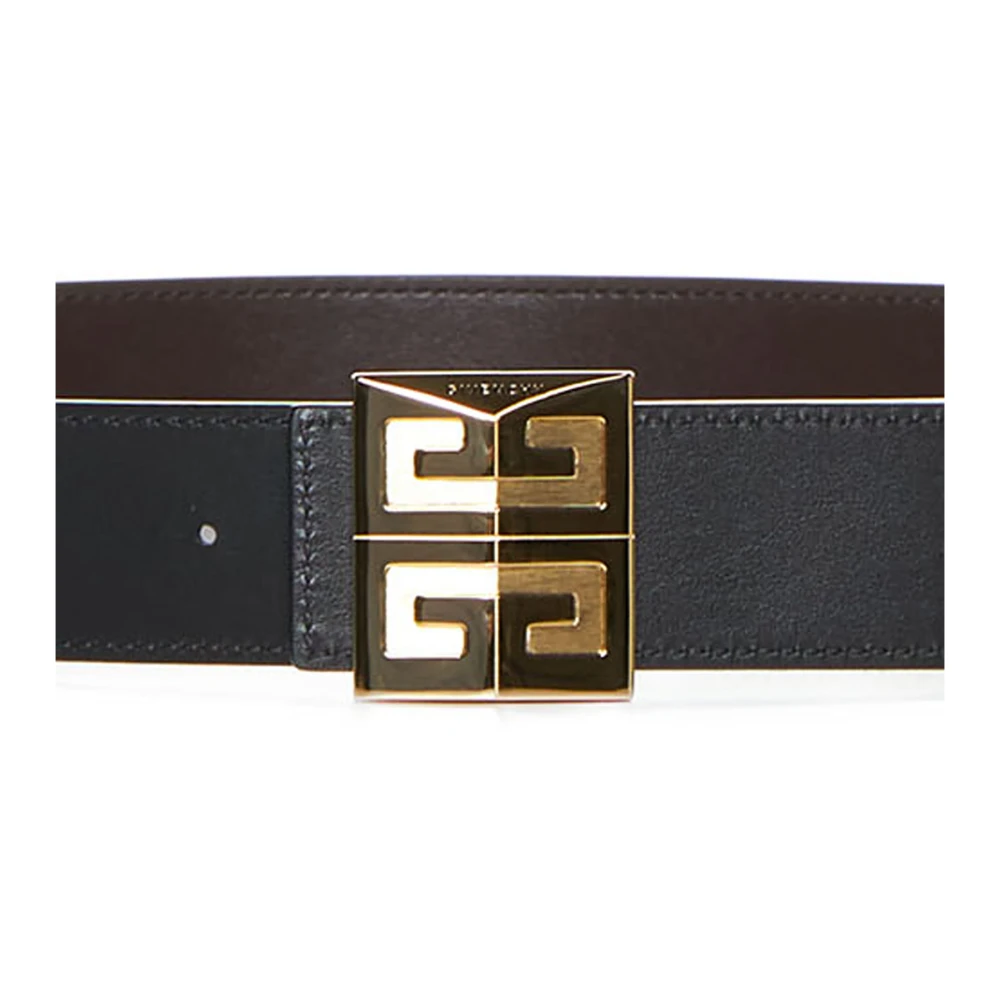 Givenchy Omkeerbare leren riem Brown Heren