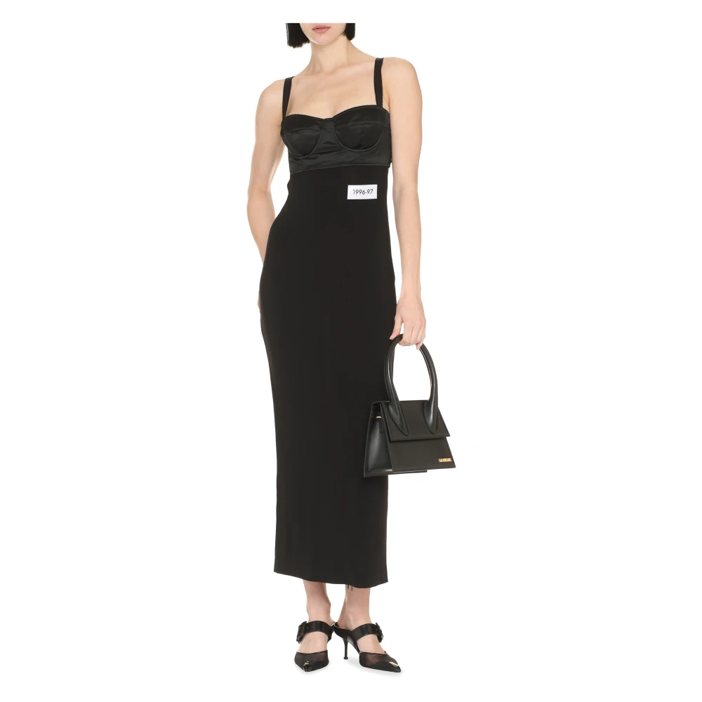 Dolce & Gabbana Elegante Zwarte Jurk voor Vrouwen Black Dames
