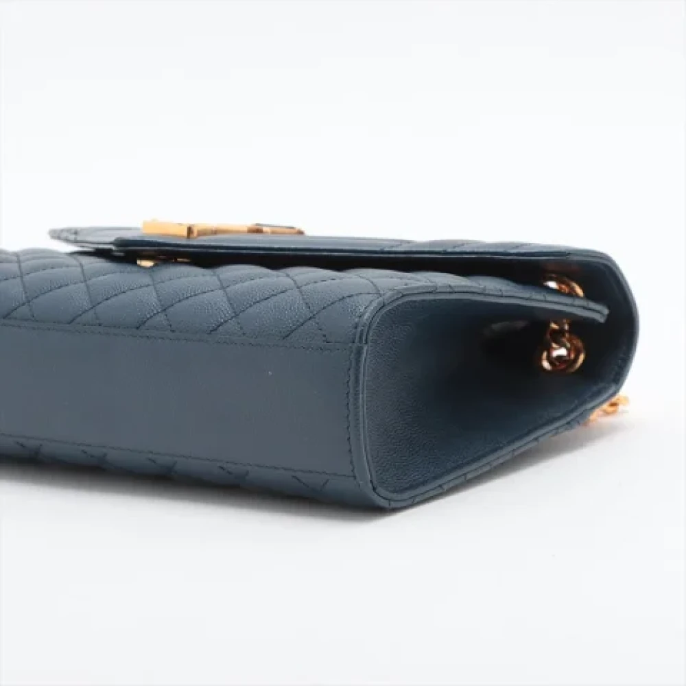 Yves Saint Laurent Vintage Pre-owned Envelope Medium Bag Blue Dames