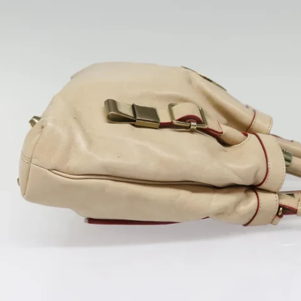 Chloé Pre-owned Leather handbags Beige Dames