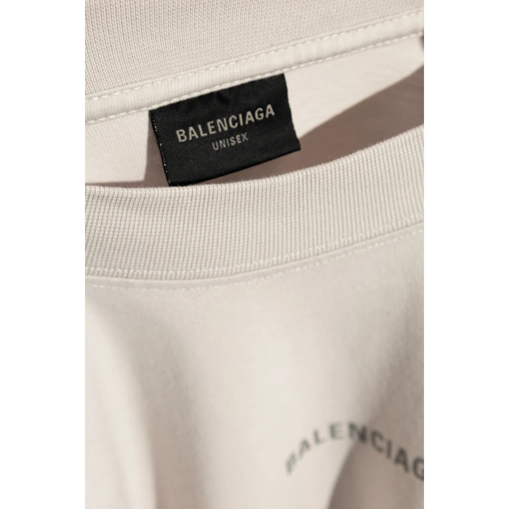 Balenciaga T-shirt met lange mouwen Gray Heren
