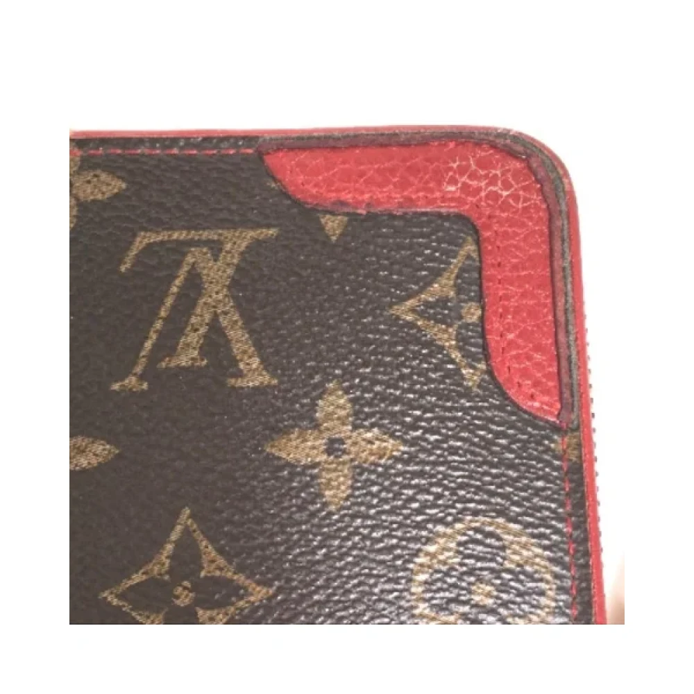 Louis Vuitton Vintage Pre-owned Canvas wallets Red Dames