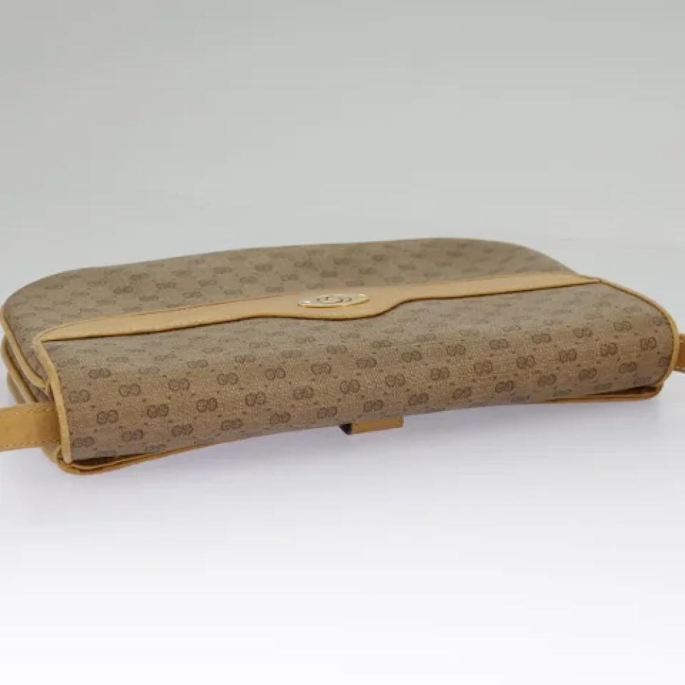 Gucci Vintage Pre-owned Canvas shoulder-bags Beige Dames