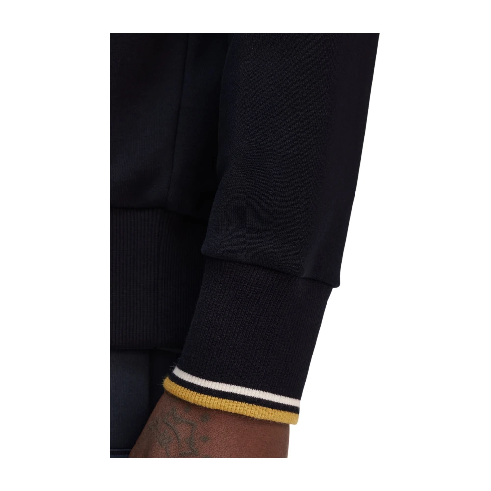 Fred Perry Blauwe Katoenen Trui met Ronde Hals Blue Heren