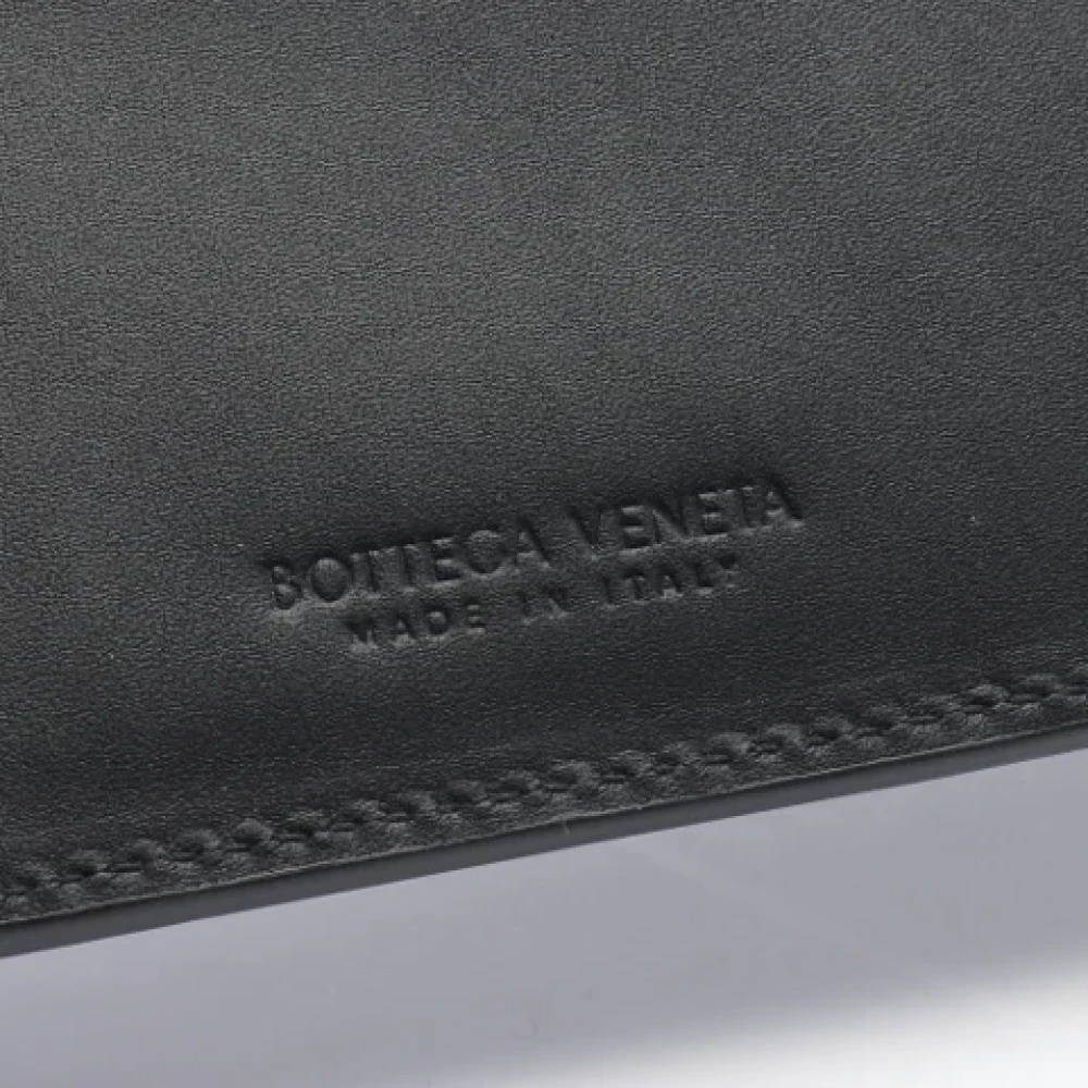 Bottega Veneta Vintage Pre-owned Fabric wallets Black Dames