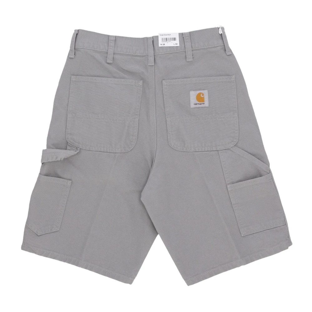 Carhartt WIP Korte Stoffen Broek met Gereedschapszak Gray Heren