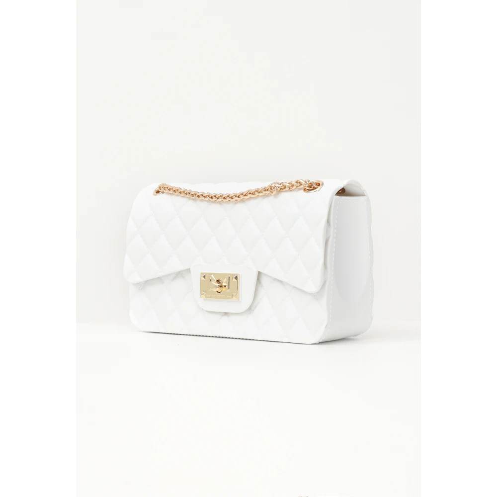 Marc Ellis Witte Gewatteerde Schoudertas Flat Falcon White Dames