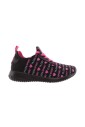 baskets-de-course-noires-fuxia