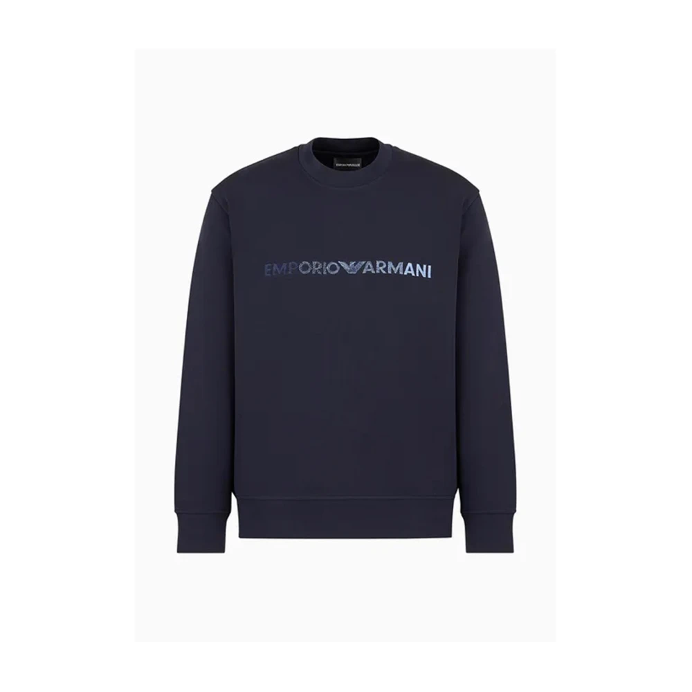 Emporio Armani Stijlvolle Sweatshirts & Hoodies Collectie Blue Heren