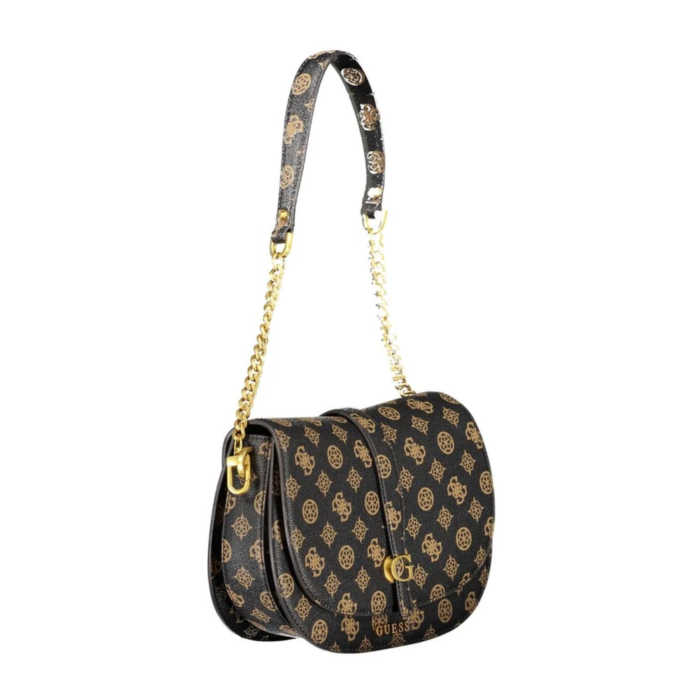 Guess Bruine schoudertas met meerdere compartimenten Brown Dames