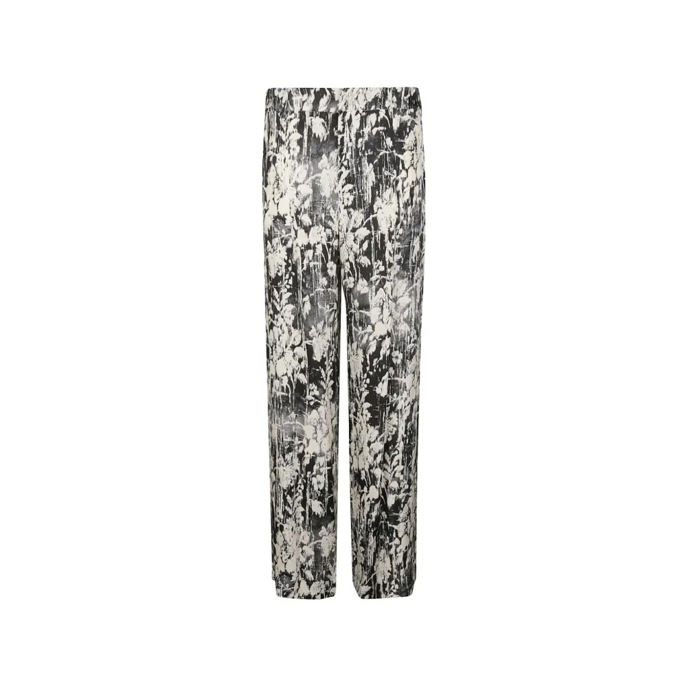 Pt Torino Women's Multicolor Wide Trousers, 2XL, Lorenza Wide Trousers