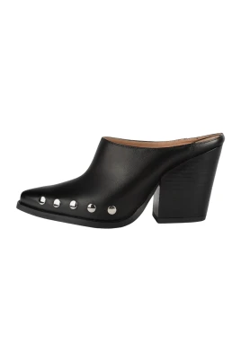 Silver Stars Heeled Mules