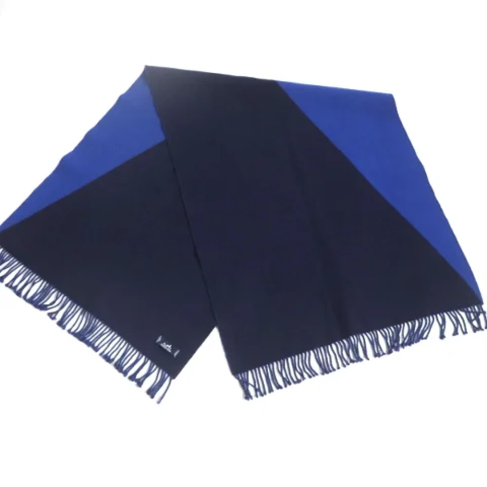 Hermès Vintage Pre-owned Cashmere scarves Blue Dames