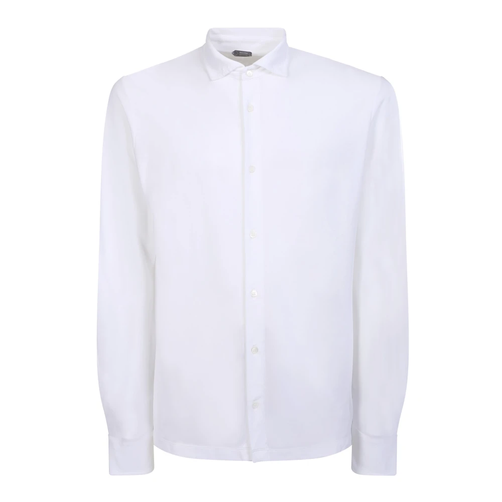 Zanone Mannelijk Wit Overhemden Heren, 3XL, Katoen, Slim-Fit Ice Cotton Shirt